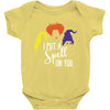 spell on you white letter Baby Bodysuit