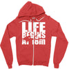 ow life begins at 18 meters Zipper Hoodie