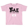 Bae Best Auntie Ever Toddler T-shirt