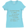 everything i like girls Ladies Fitted T-Shirt