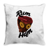 rum ham Throw Pillow