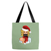 pop art christmas Tote Bags