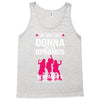 Donna And Dynamos White Letter Tank Top