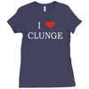 clunge funny Ladies Fitted T-Shirt
