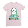 scream floral Ladies Fitted T-Shirt