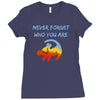 never forget Ladies Fitted T-Shirt