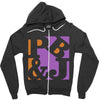 pb&amp;j vectorized Zipper Hoodie