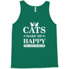 cats make me happy Tank Top