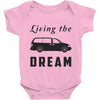 living the minivan dream Baby Onesie