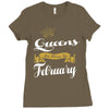 queens are born in february Ladies Fitted T-Shirt