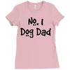 number one dog dad Ladies Fitted T-Shirt