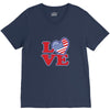 star spangled hammered V-Neck Tee
