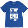 stop snow pression end winter funny V-Neck Tee