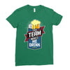 drinking beer Ladies Fitted T-Shirt