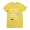 Our Family is Growing Ladies Fitted T-Shirt