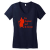 for england and st Women's V-Neck T-Shirt