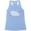blessed aunitie with flower white color Racerback Tank