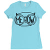 meow cat Ladies Fitted T-Shirt