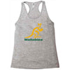 wallabies gold logo Racerback Tank
