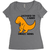 licensed to carry small arms Women's Triblend Scoop T-shirt