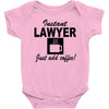 instant lawyer just add coffee Baby Bodysuit