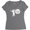 pit pat Women's Triblend Scoop T-shirt