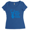 don't buck with texas funny Women's Triblend Scoop T-shirt