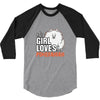 This Girl Loves Pomeranian 3/4 Sleeve Shirt