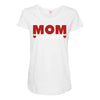 mom is the best Maternity Scoop Neck T-shirt