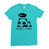 bearly awake Ladies Fitted T-Shirt
