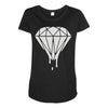 dripping diamond Maternity Scoop Neck T-shirt