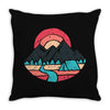 camp river Throw Pillow