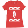adult crayon Ladies Fitted T-Shirt
