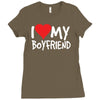 i love my boyfriend Ladies Fitted T-Shirt