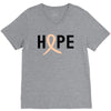 Hope Uterine Cancer Awareness V-Neck Tee