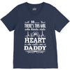 There's This Girl Who Stole My Heart She Calls Me Daddy V-Neck Tee