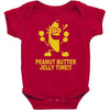 peanut butter jelly time banana Baby Bodysuit