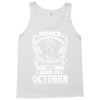 Never Underestimate Dog Rescuer Who Was Born October Tank Top