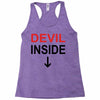 devil inside Racerback Tank
