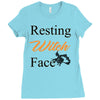 resting witch face   fall t shirt   funny halloween Ladies Fitted T-Shirt
