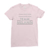 team melanin Ladies Fitted T-Shirt