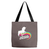 rainbow unicorn Tote Bags
