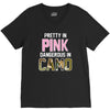 pretty in pink dangerous in camo V-Neck Tee