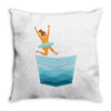 Jumping See Throw Pillow