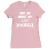 ask me about my lego ninjago Ladies Fitted T-Shirt