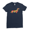 dachshund flower 2 Ladies Fitted T-Shirt