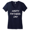 happy father&rsquo;s day 3 Women's V-Neck T-Shirt