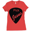 pick jesus bible Ladies Fitted T-Shirt