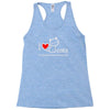 i love cats it's people who annoy me Racerback Tank