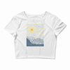 surf line Crop Top
